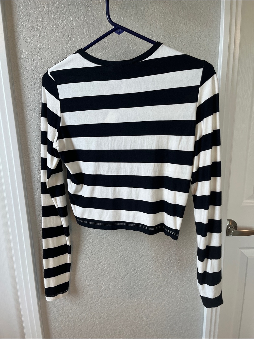 alice + olivia empire stripe cropped top size s NWT - Picture 3 of 7
